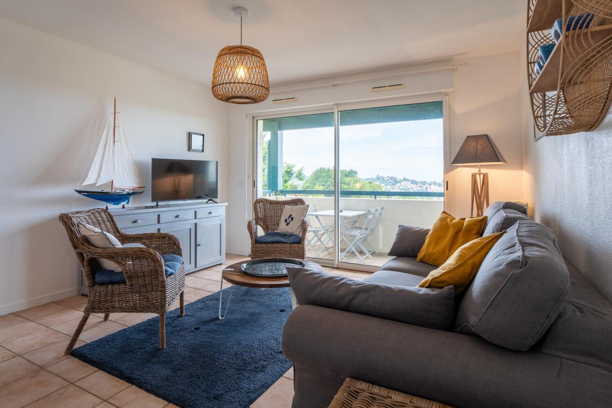 Апартаменты Atlantic Selection - Ziburu Mendi - Vue Ocean Avec Balcon & Parking Сибур Экстерьер фото